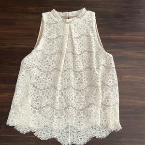 NWT White Lace Tank